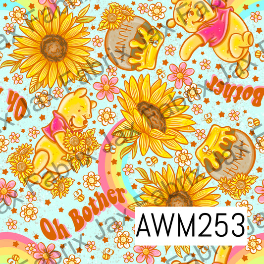 Sunflowers and Hunny Blue AWM253