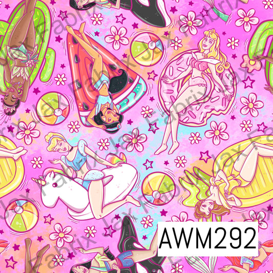 Pink Princess Floaties AWM292