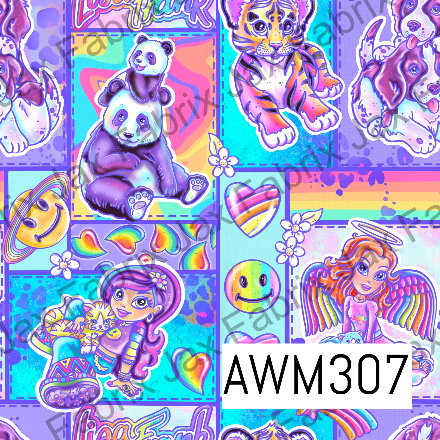 Blue 90's Patchwork AWM307