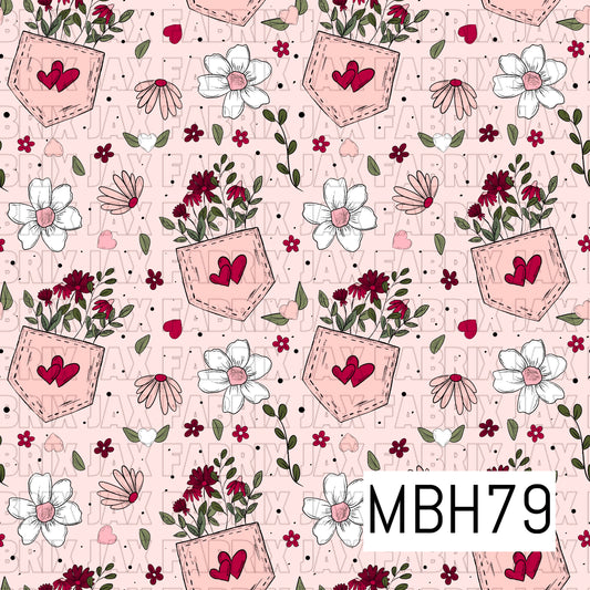 V Day Pocket Flowers Pink MBH79