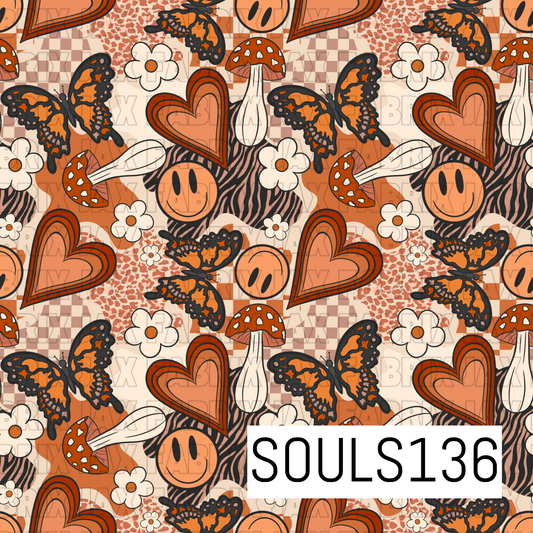 Boho Butterflies and Mushrooms SOULS136
