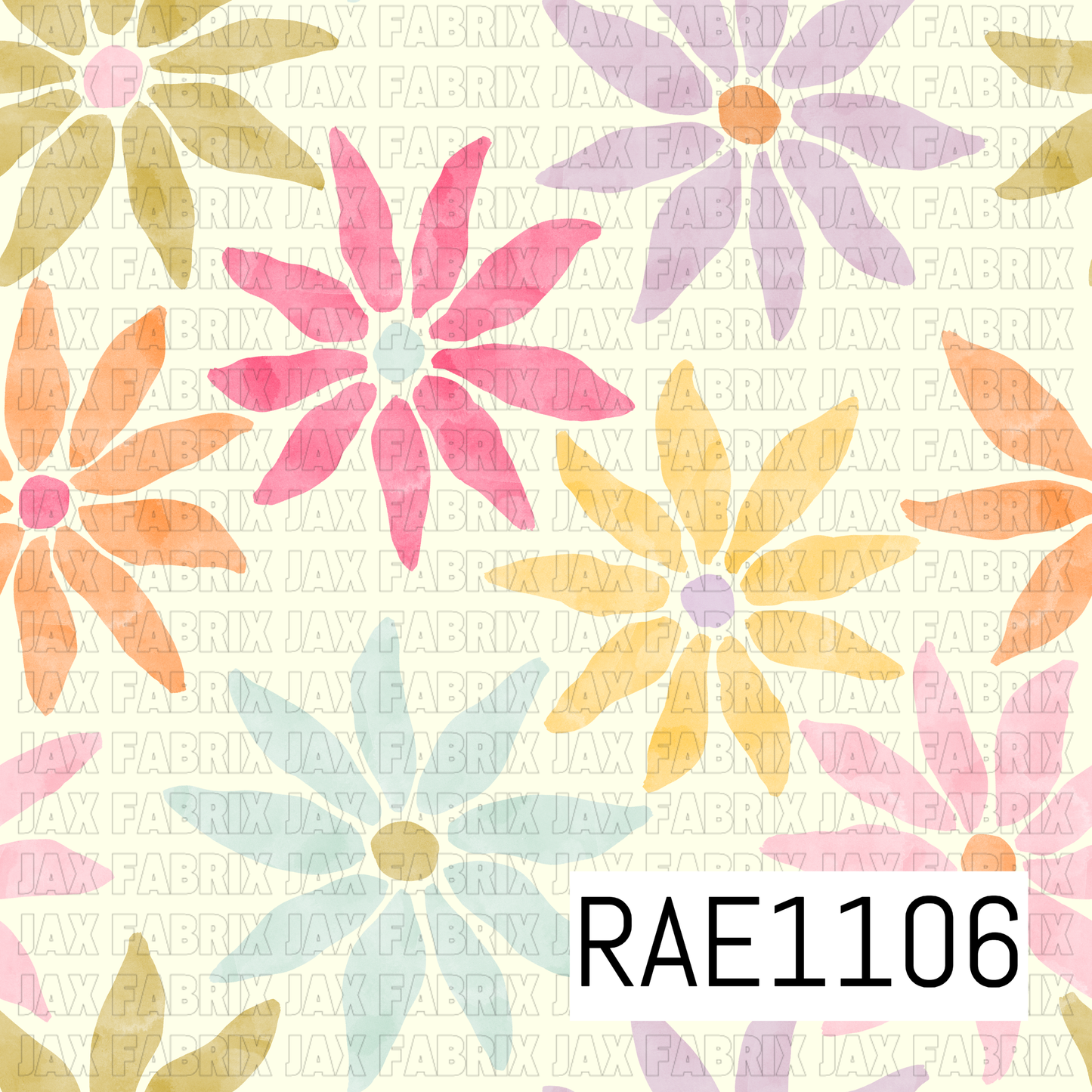 Watercolor Wash Flowers RAE1106