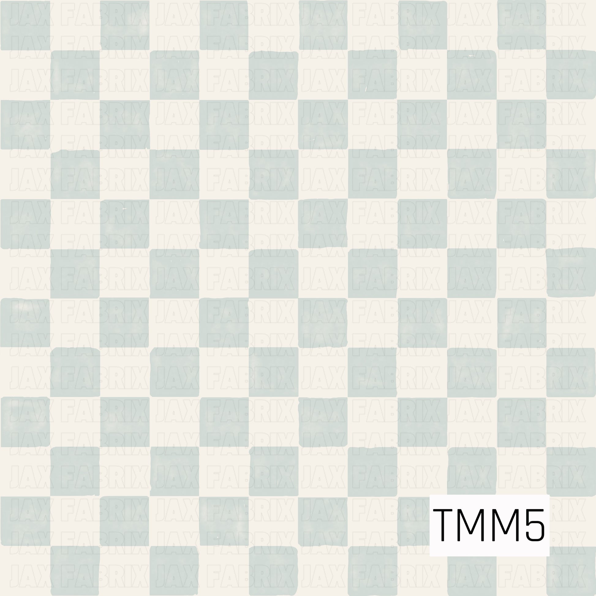 Watercolor light blue and white check