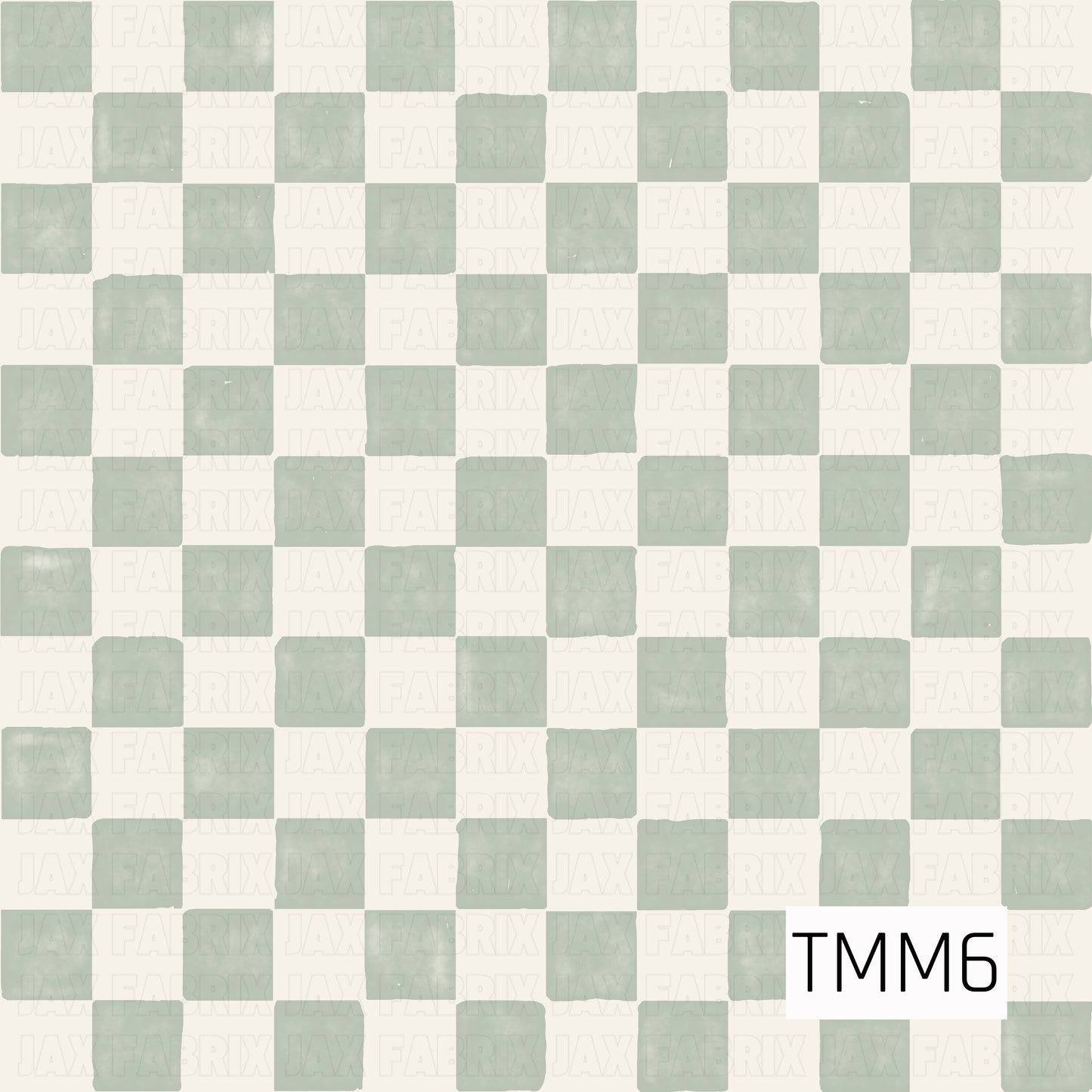 watercolor light sage and cream check pattern