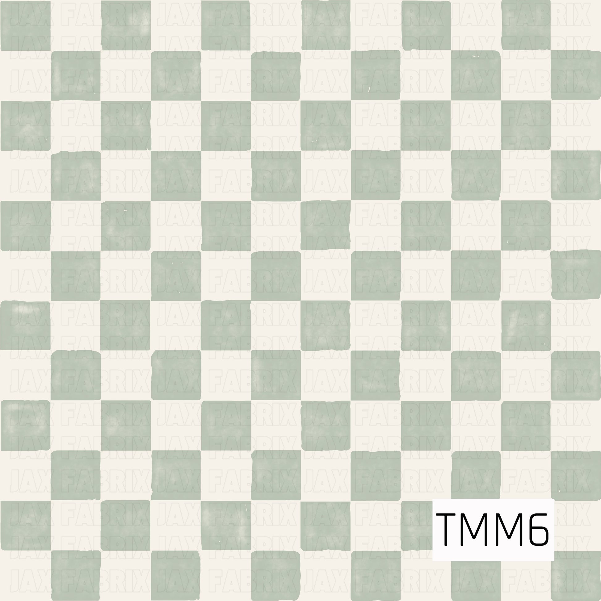 watercolor light sage and cream check pattern