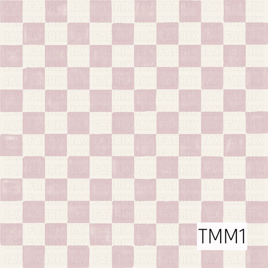 watercolor muted lilac and cream check