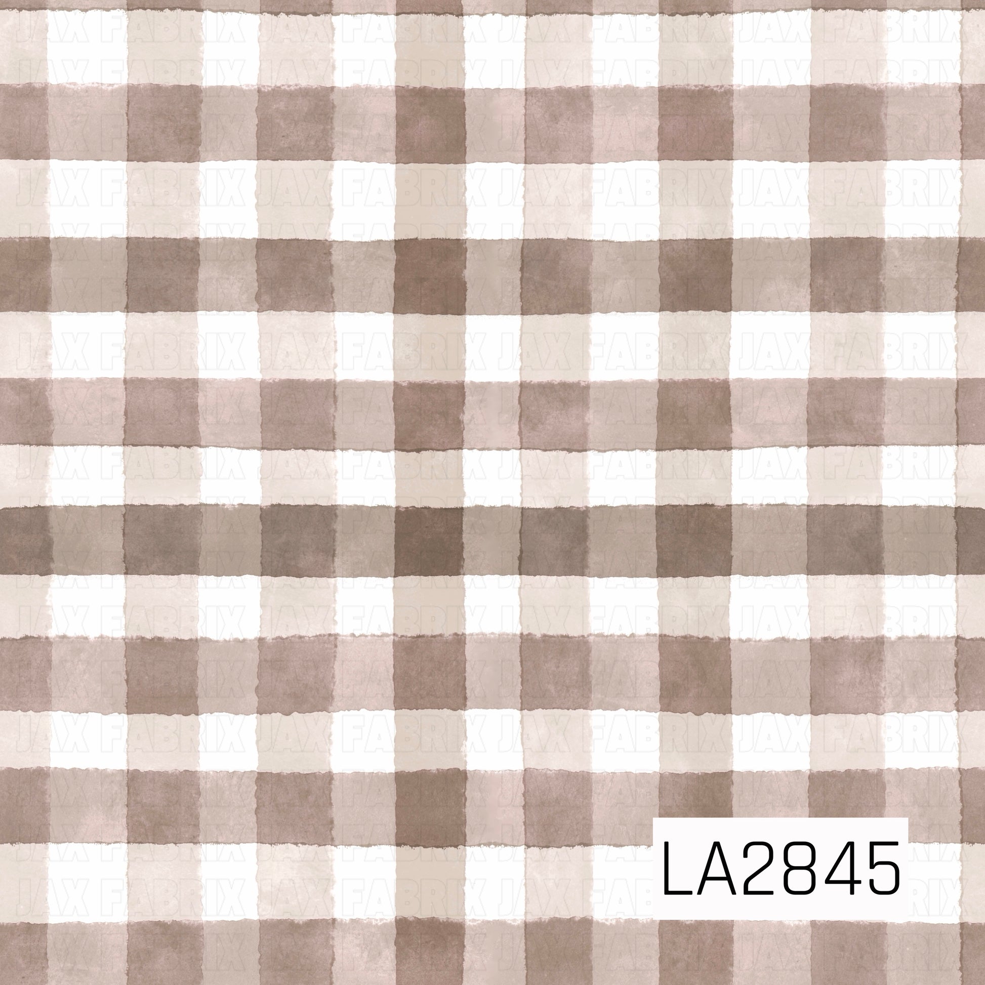 watercolor  pattern with brown and beige gingham 