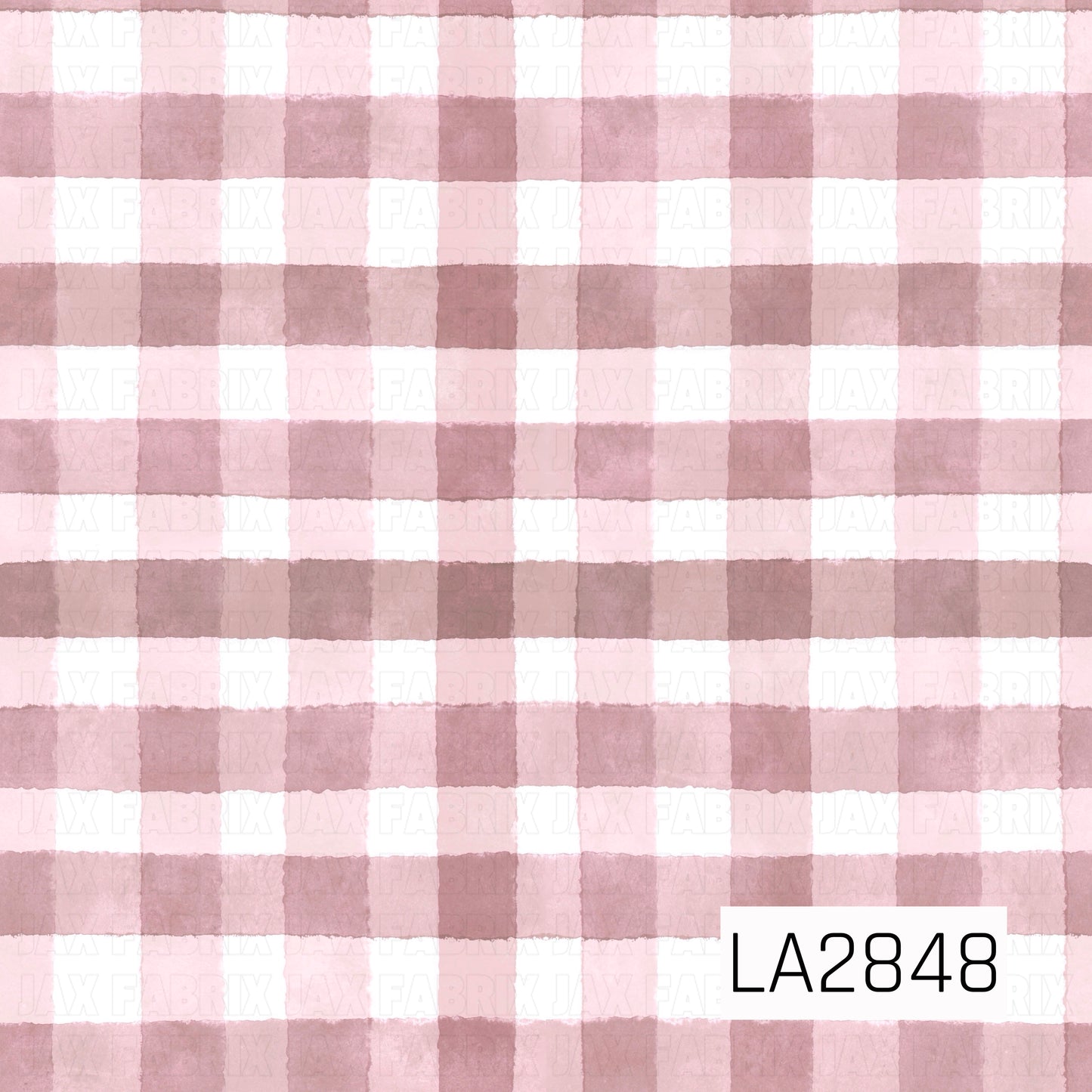 watercolor  pattern with dusty Pink and white gingham plaid