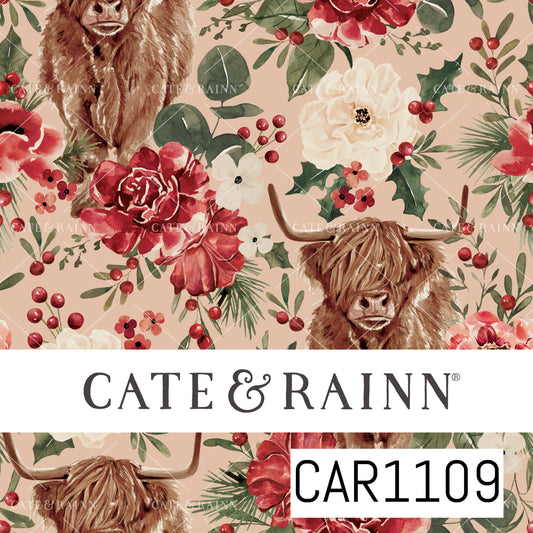 Briara and Pine Highland Cow Blush CAR1109