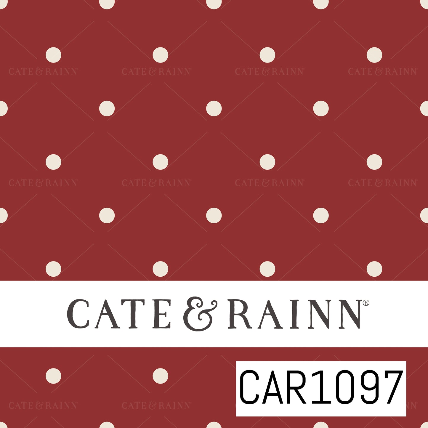 Briara and Pine Dots Red CAR1097