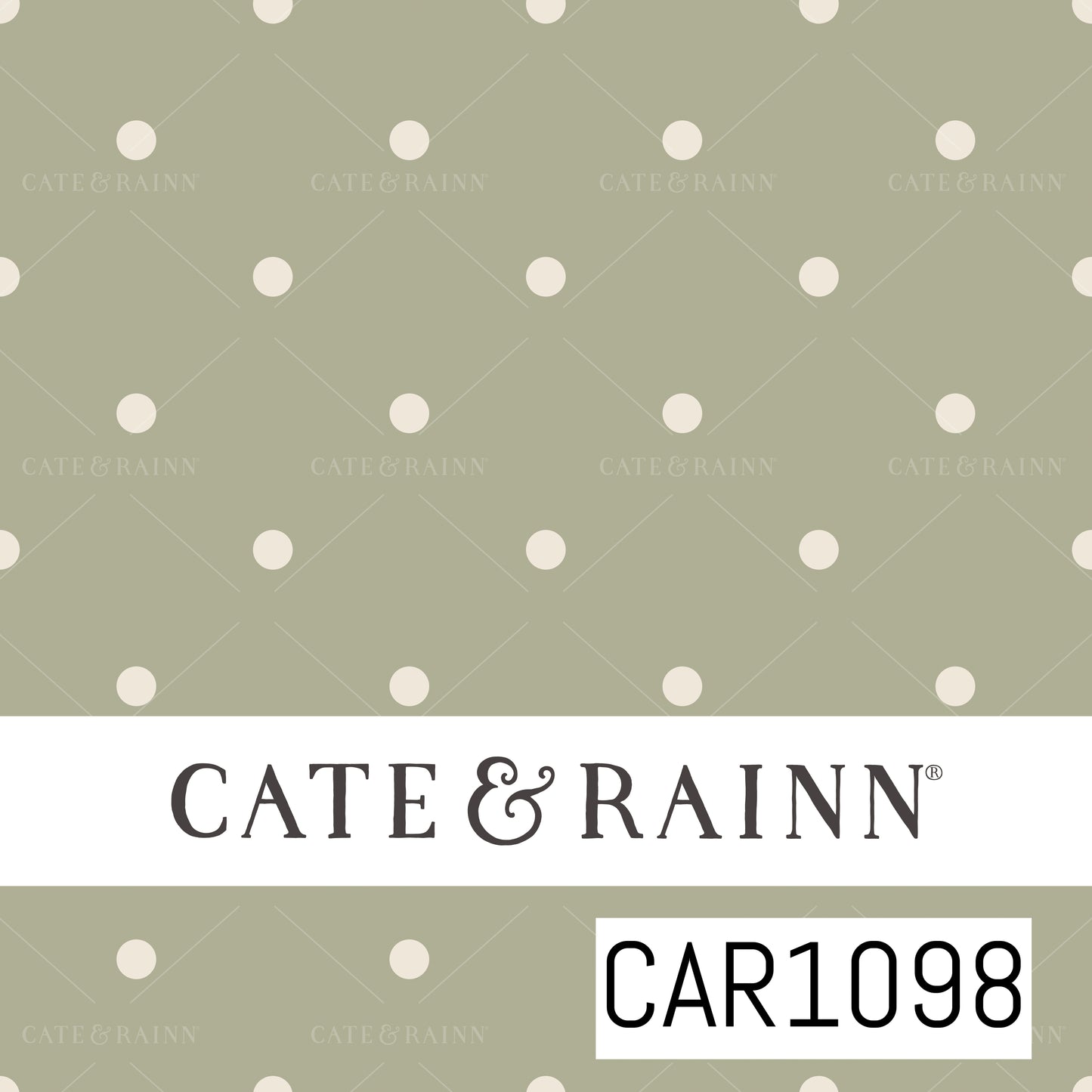 Briara and Pine Dots Sage Green CAR1098