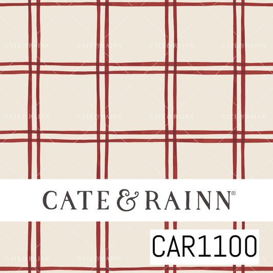 Briara and Pine Dots Plaid Red CAR1100