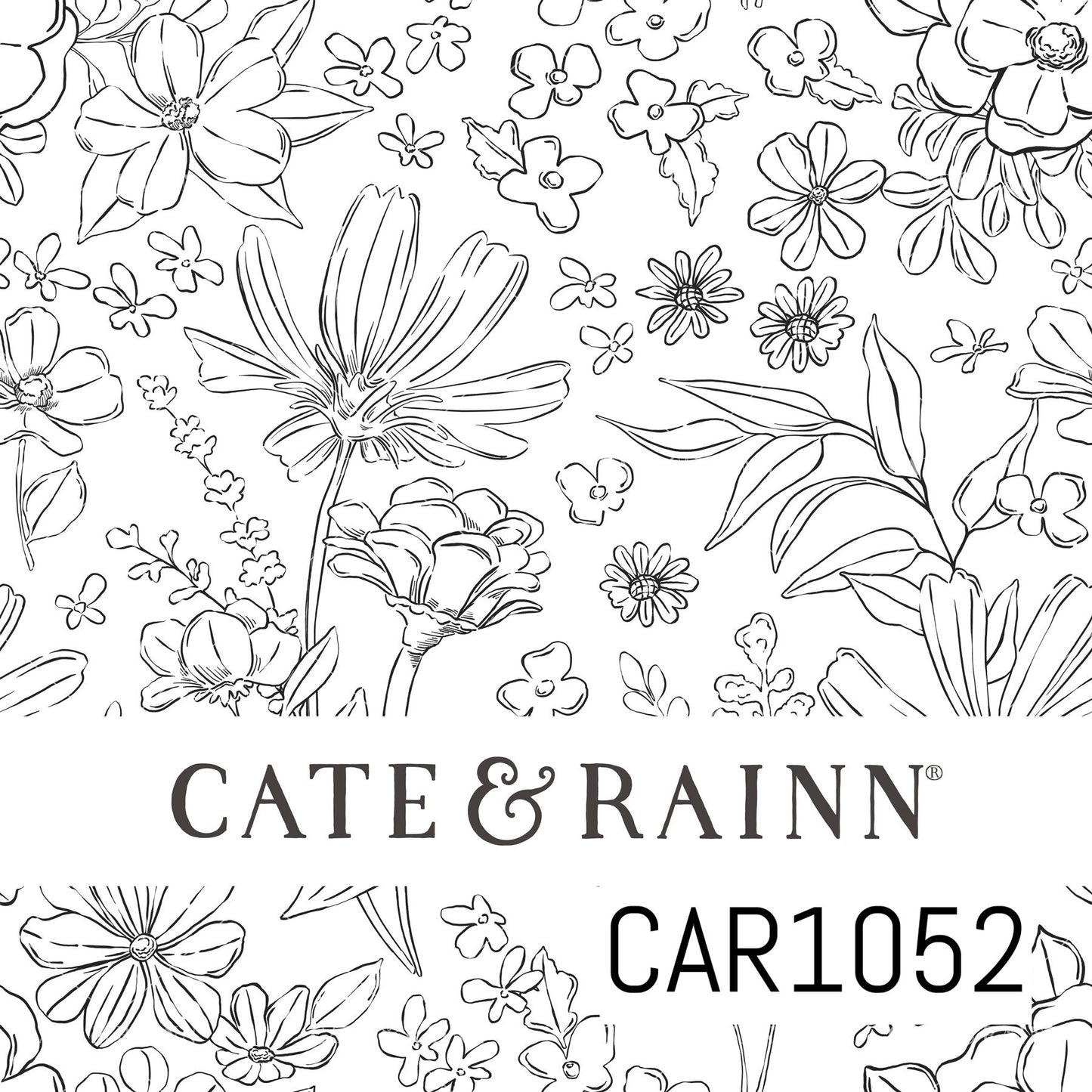 Wildflower Fields Sketched Floral CAR1052