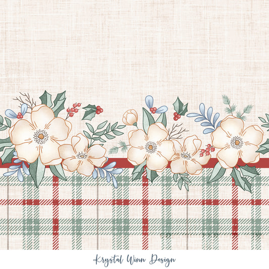 Winter Wonderland Border Floral KW1019