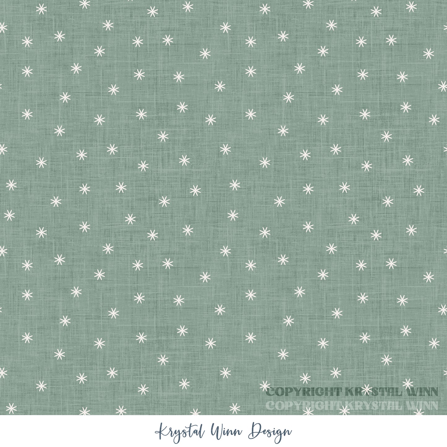 Winter Wonderland Snow Dot Green KW9871