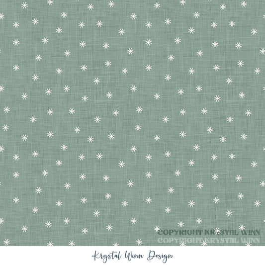 Winter Wonderland Snow Dot Green KW9871