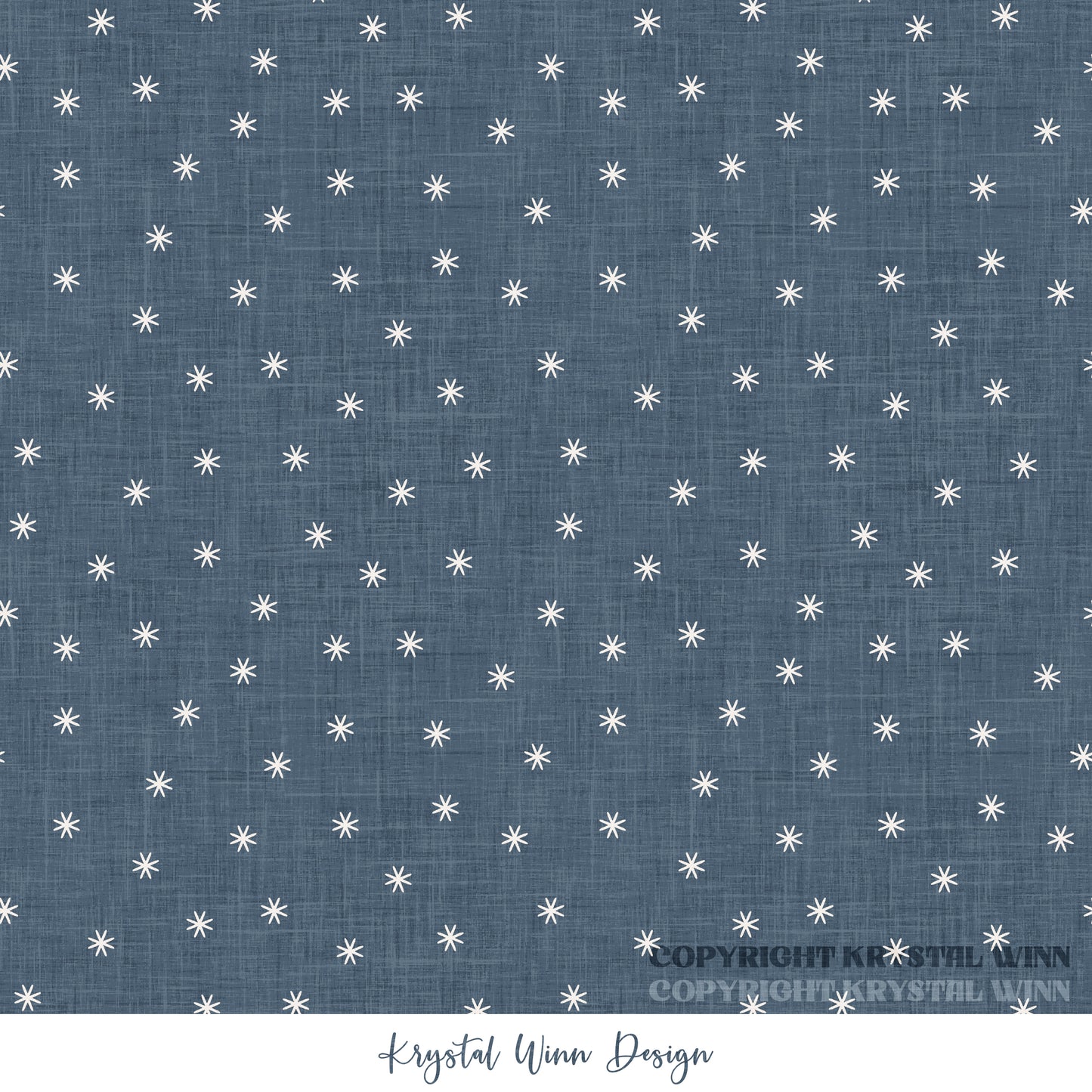 Winter Wonderland Snow Dot Navy KW9870