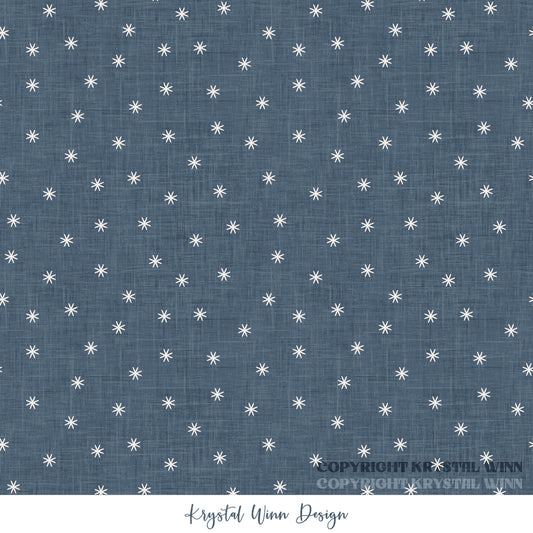 Winter Wonderland Snow Dot Navy KW9870