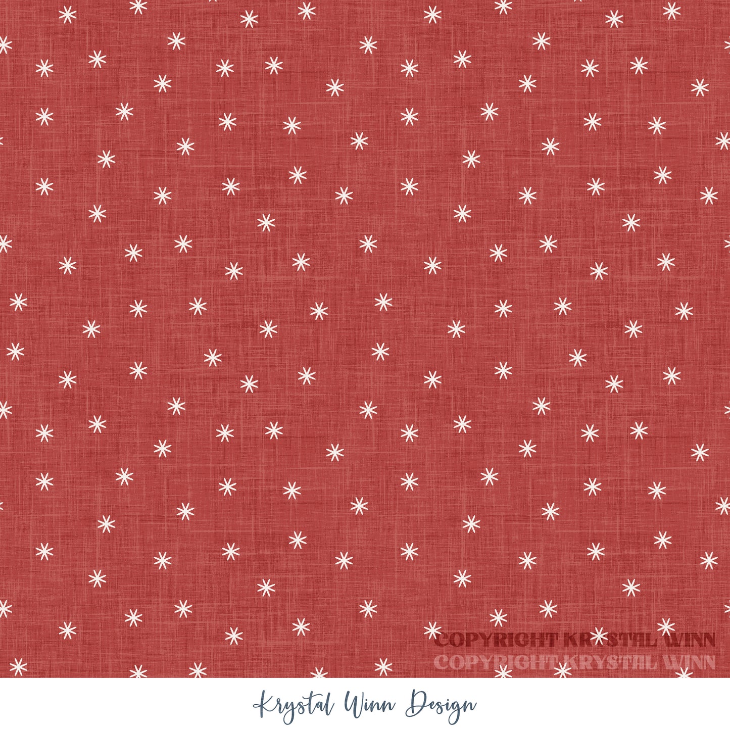 Winter Wonderland Snow Dot Red KW9868