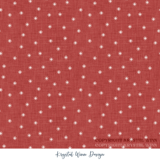 Winter Wonderland Snow Dot Red KW9868