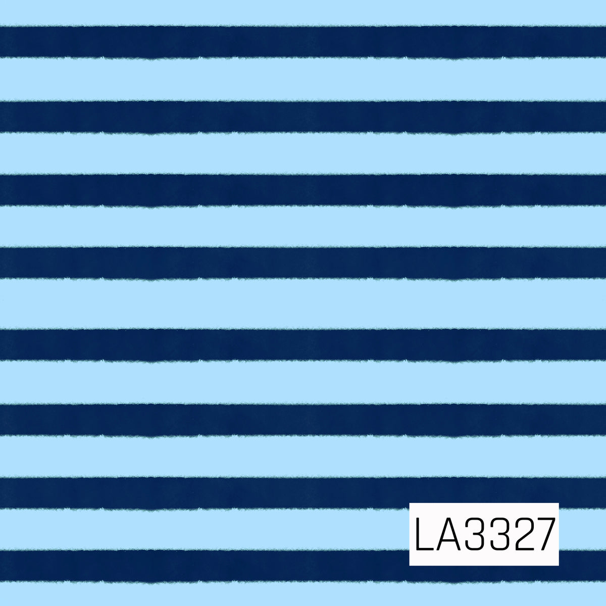 A classic horizontal stripe pattern featuring soft winter blue and deep navy. The slightly textured, hand-painted edges give the simple stripes a cozy, organic feel.
