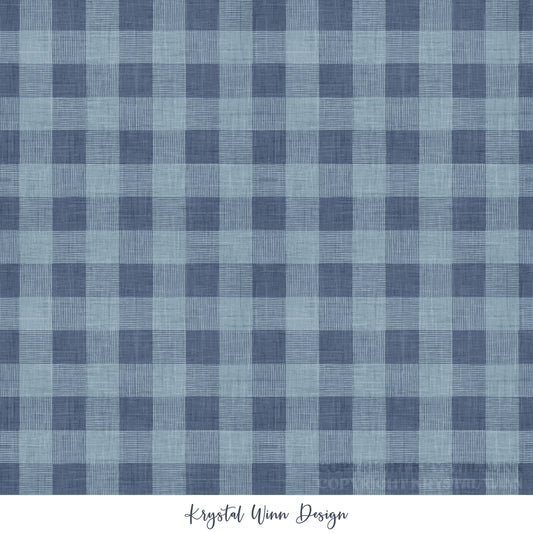 Yankee Doodle Part 2 Gingham Navy KW1294