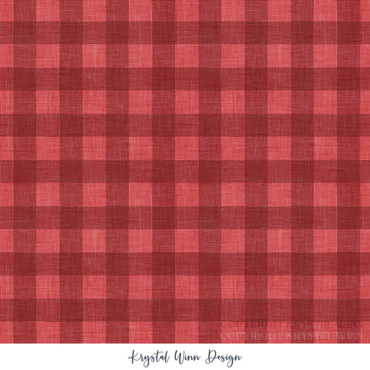 Yankee Doodle Part 2 Gingham Red KW1293