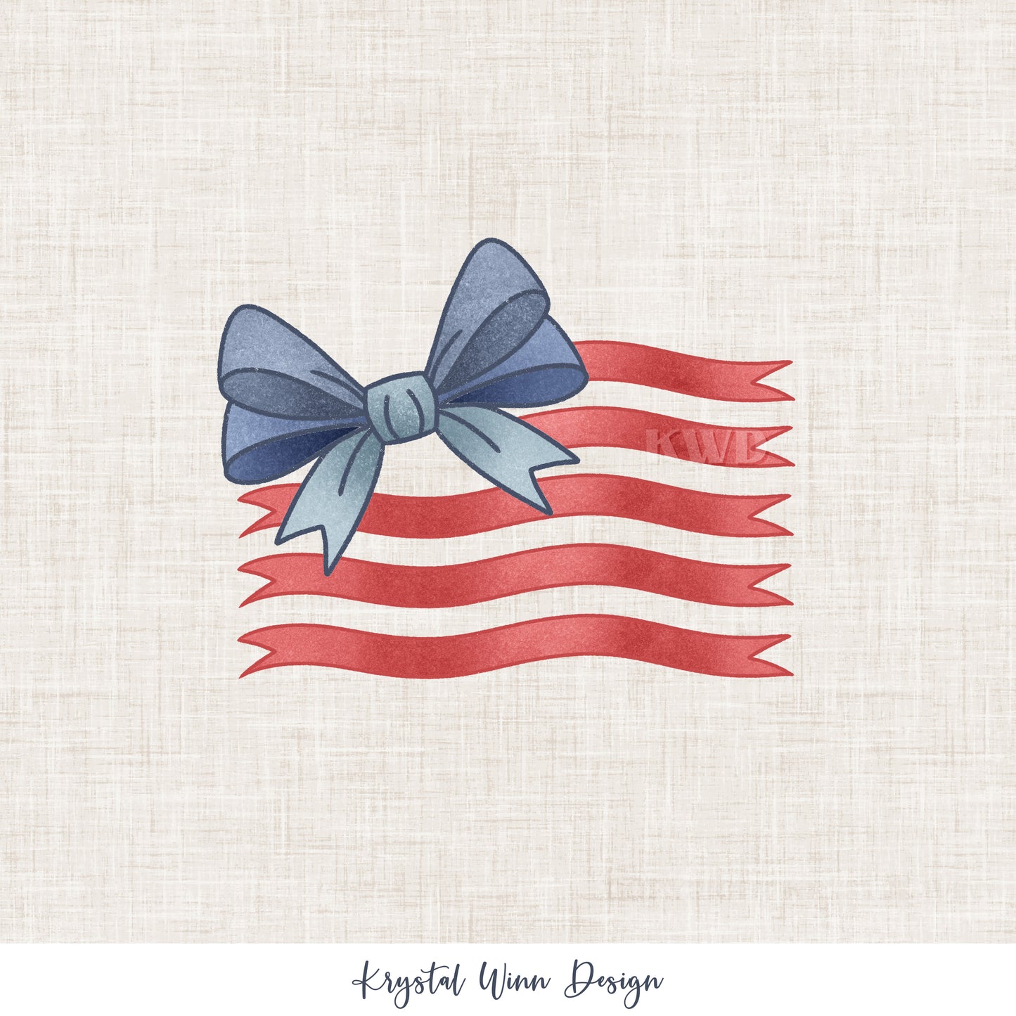 Yankee Doodle Part 2 Bow Flag panel  KW1285