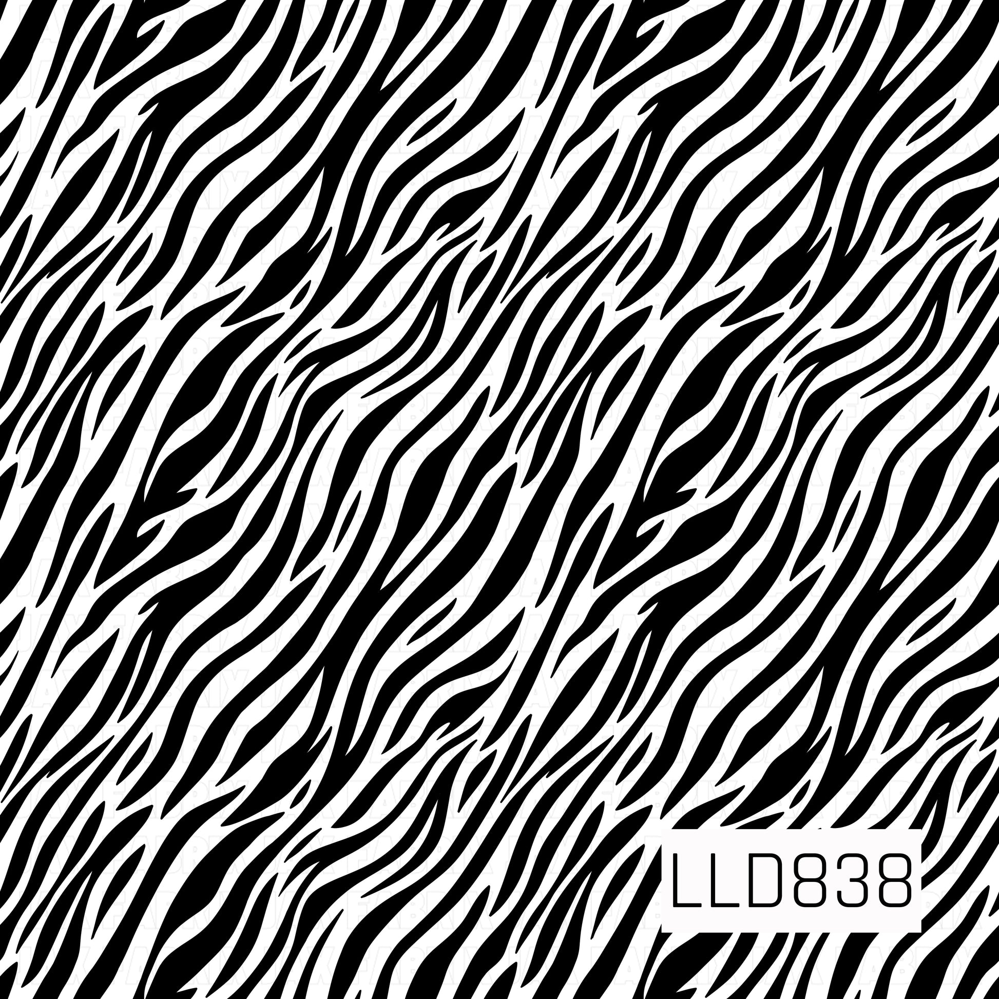 A seamless zebra print pattern featuring bold black stripes on a crisp white background.
