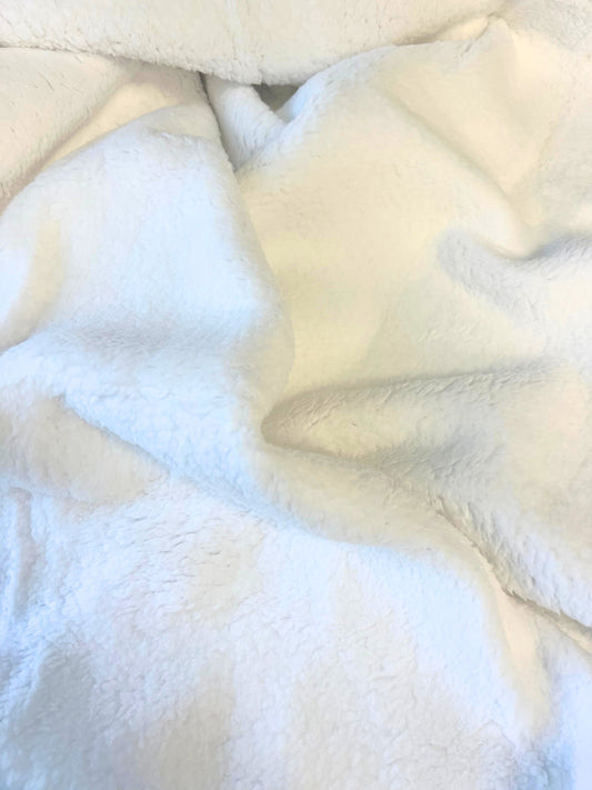 White Sherpa Blankets 50x60