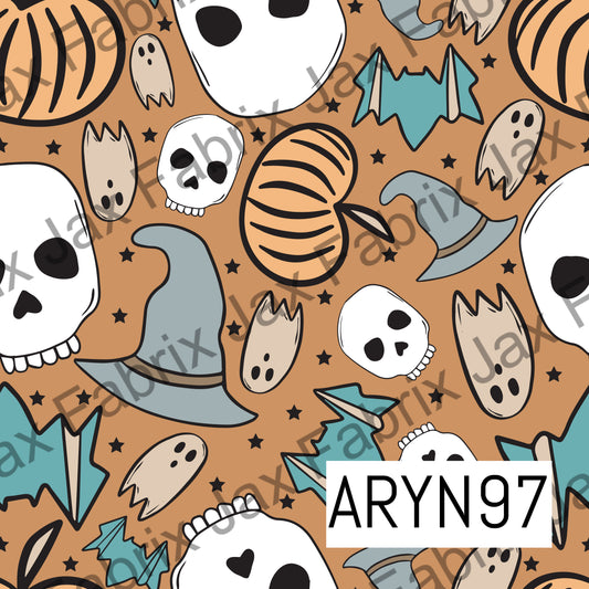 Pumpkin and Skulls ARYN97
