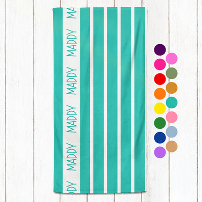 Horizontal Stripe Towel - 30" x 60"