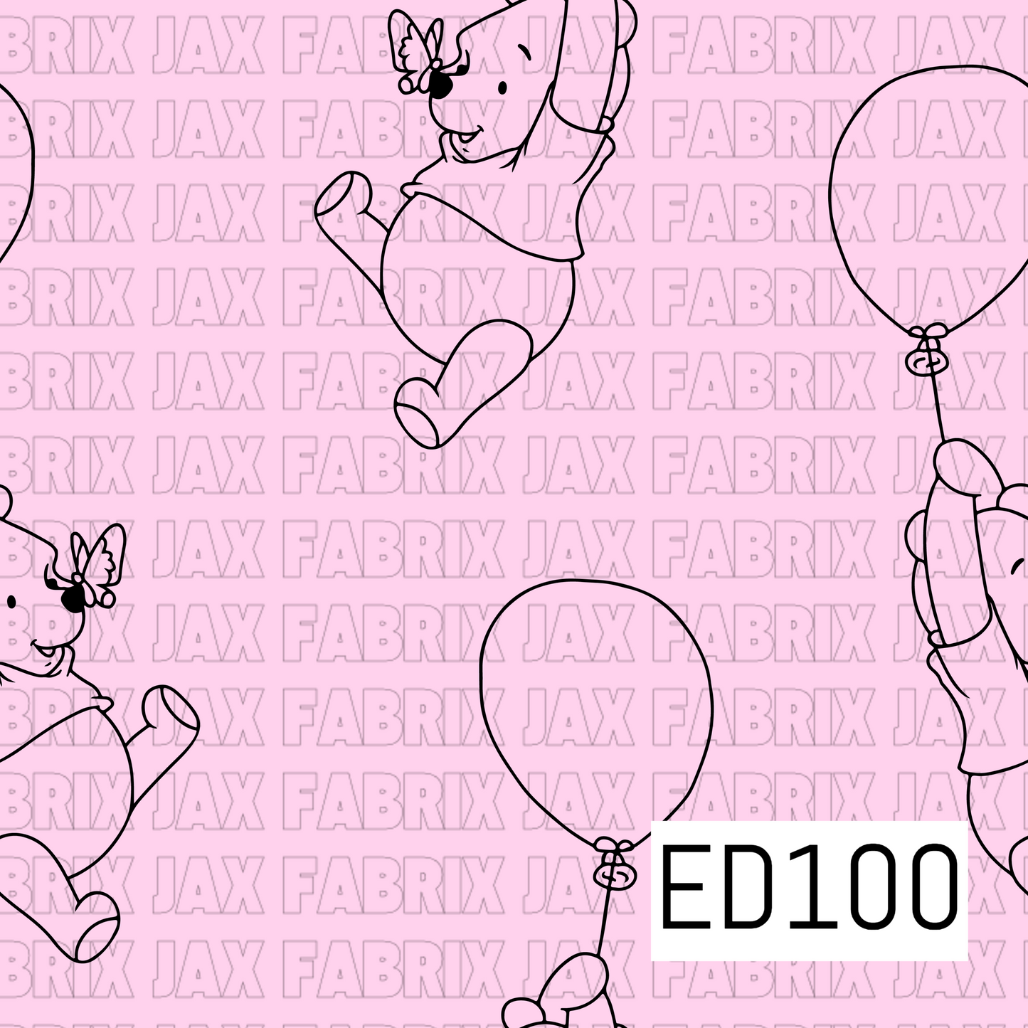 Bear Balloon Pink  ED100