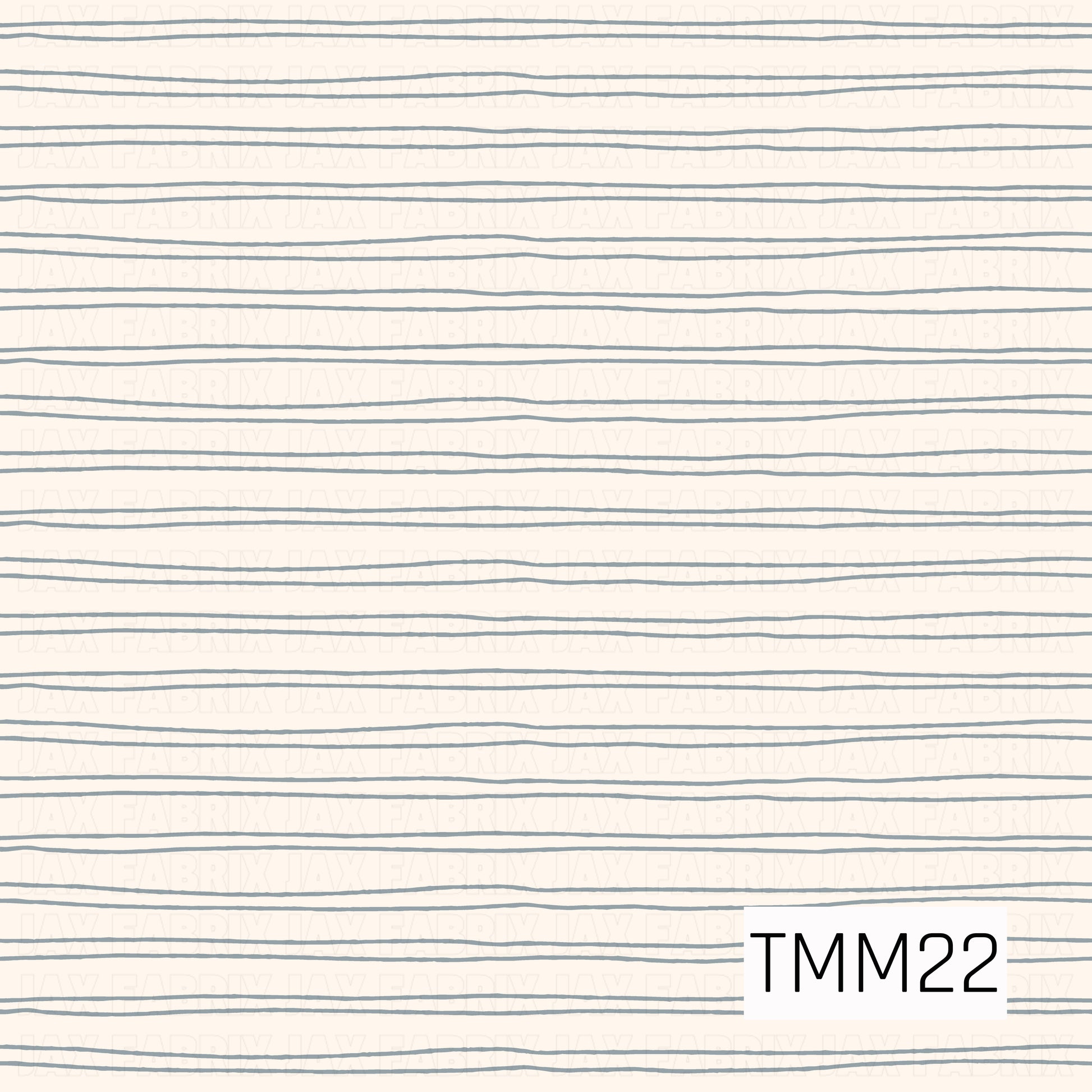 A simple coordinate featuring soft harbor blue and cream. Thin hand-drawn horizontal stripes stretch across the design, creating a relaxed, organic feel. The slightly uneven lines add subtle texture and movement while maintaining a clean, timeless look.
