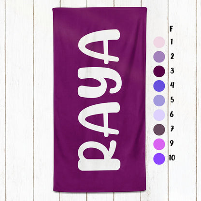 Name Towel F - 30" x 60"