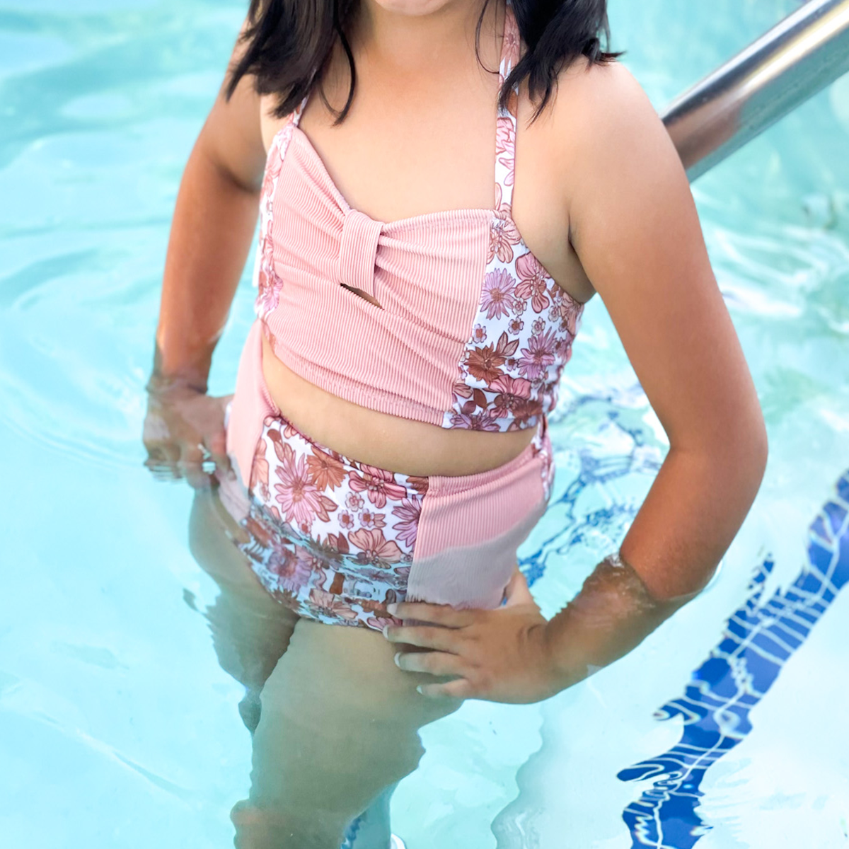 RTS Pink Rib Swim