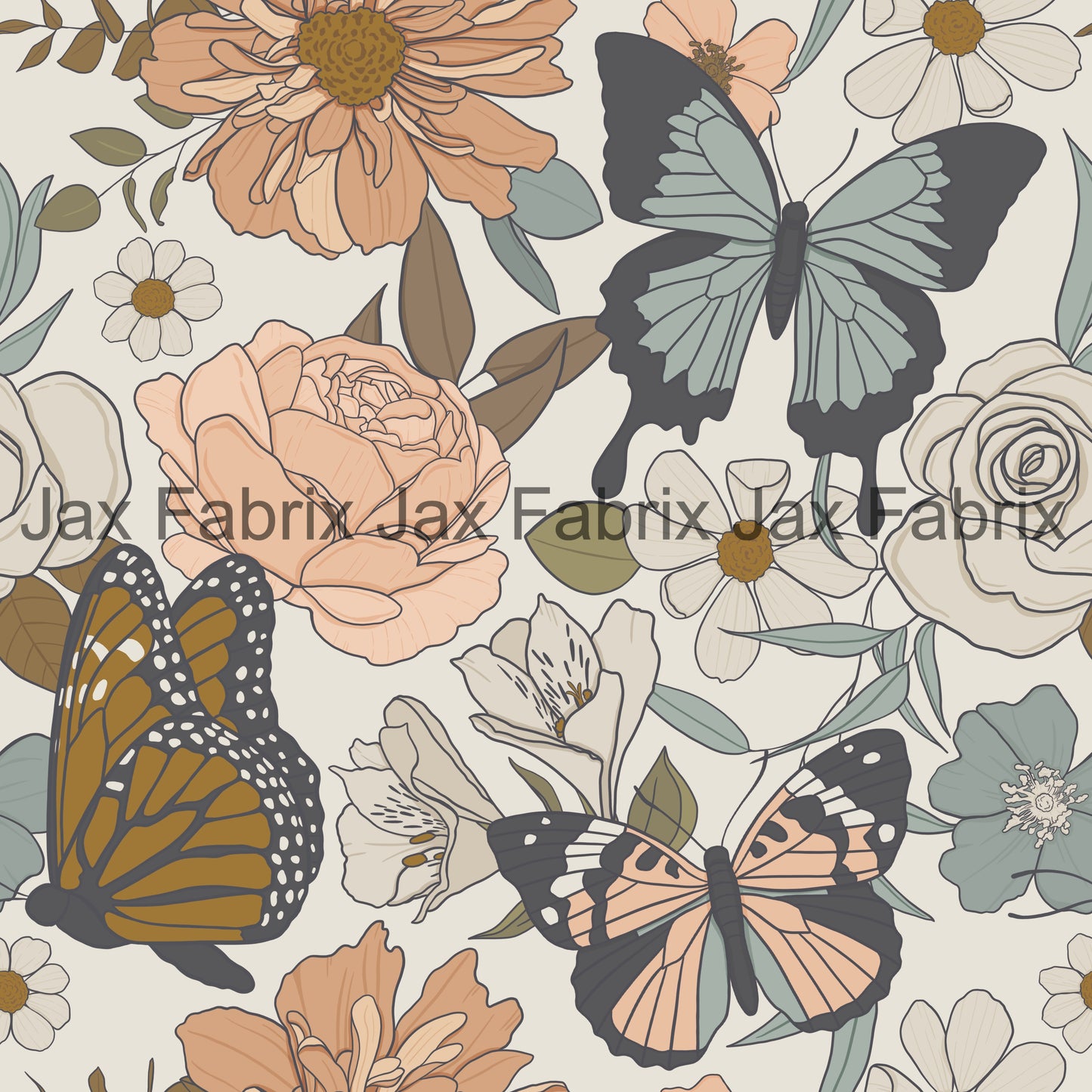 Claire Butterfly Floral CR28