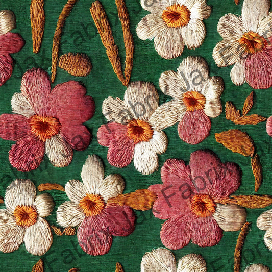 Retro Floral Embroidery OG6