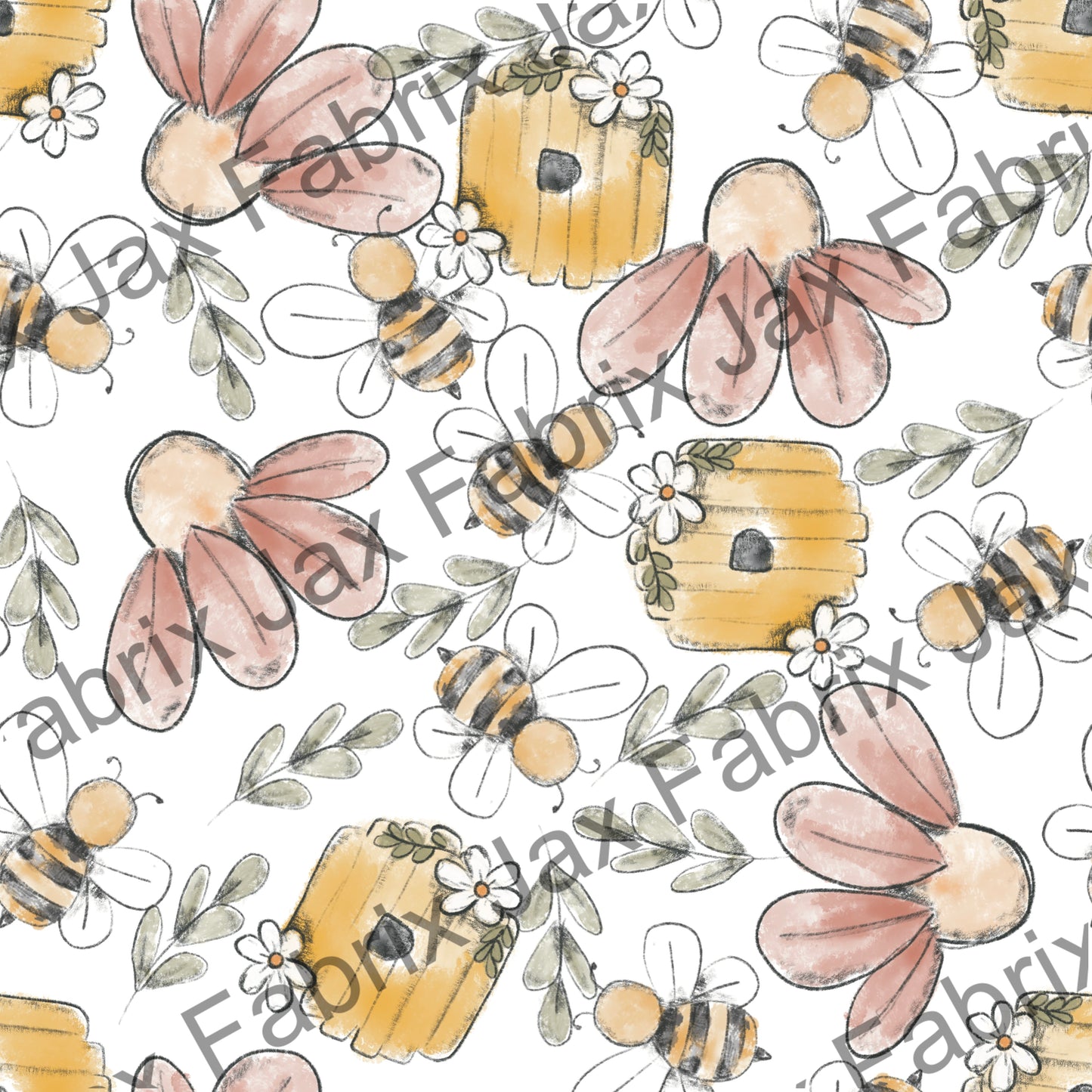 Sketchy Bees BF168