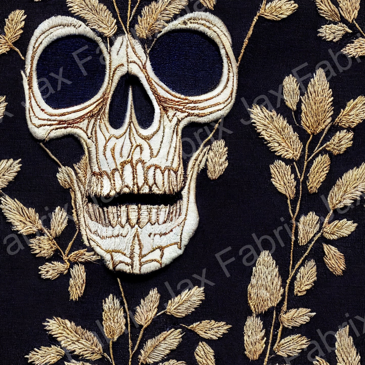 Golden Embroidery Skulls OG4