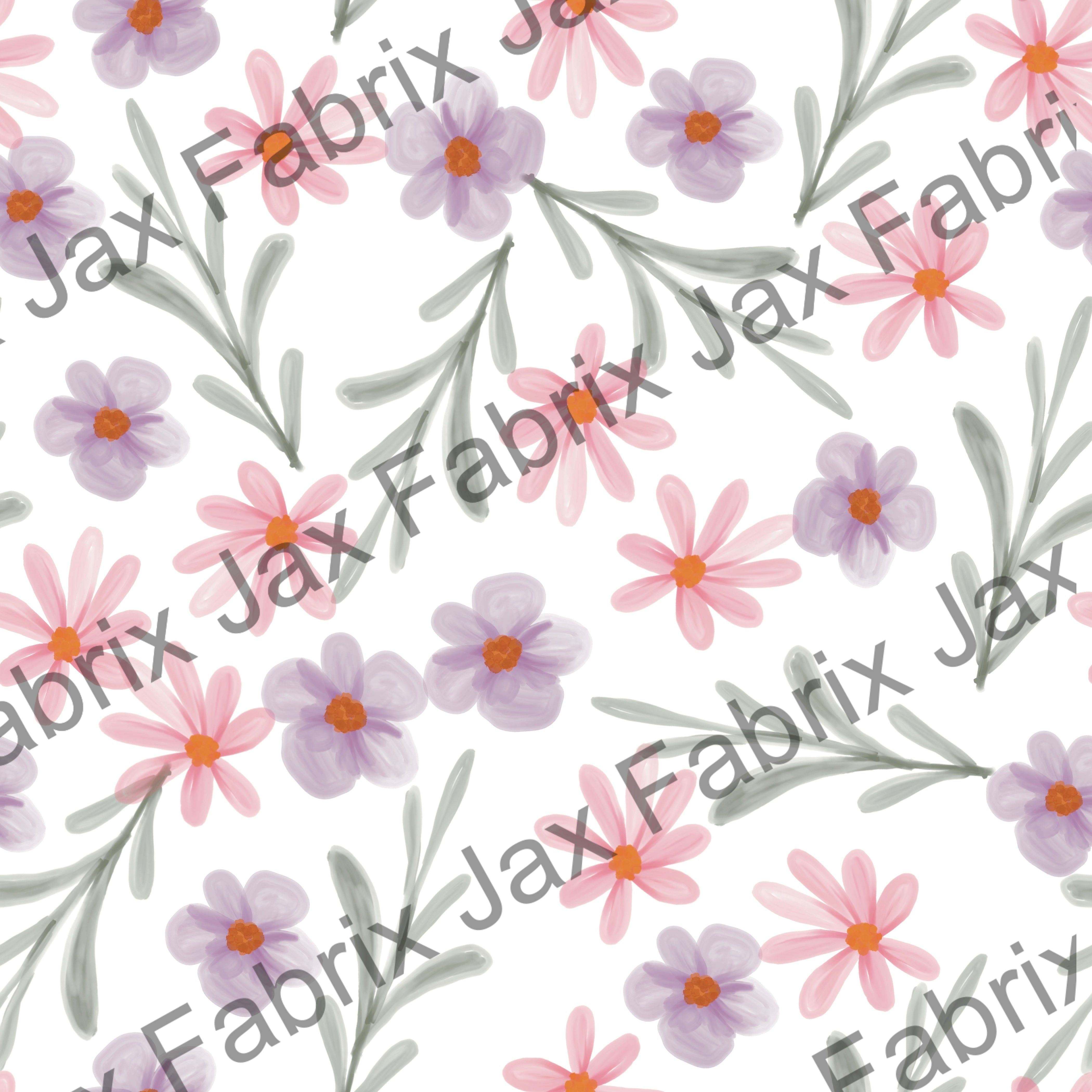 Watercolor Spring Flowers BF174 – Jax Fabrix