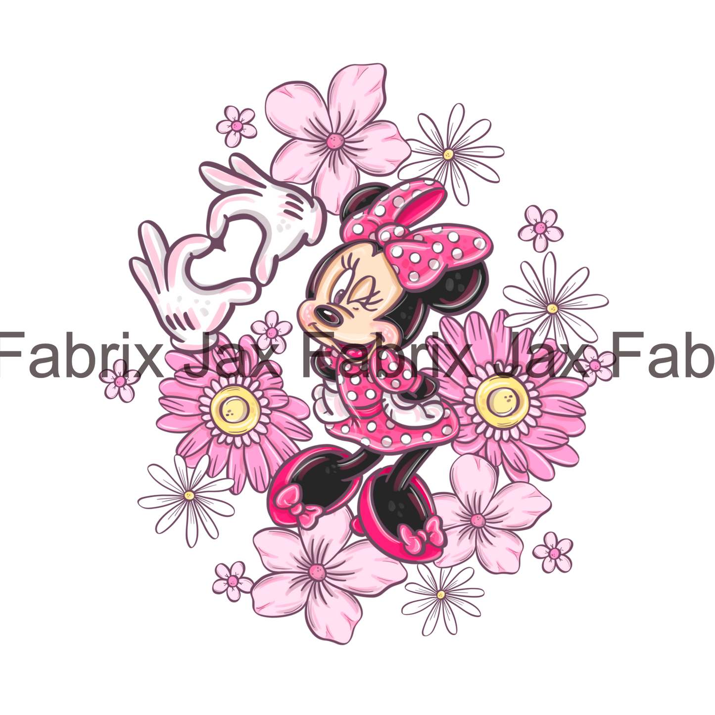 Mouse Pink Flowers AWM43