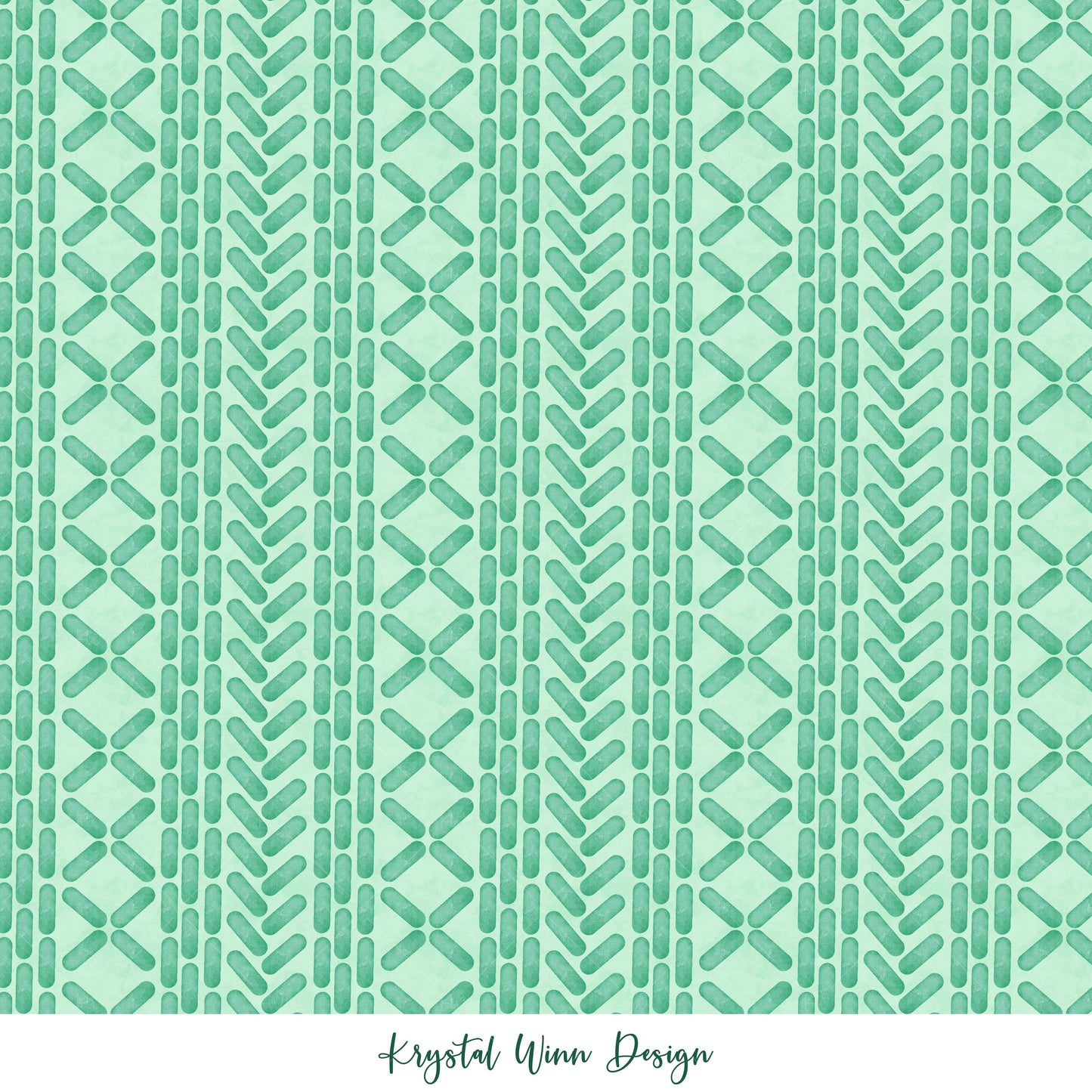 All I want For Christmas Cable Knit Mint KW244