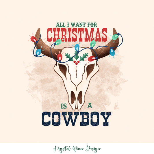 All I want For Christmas Cowboys KW264