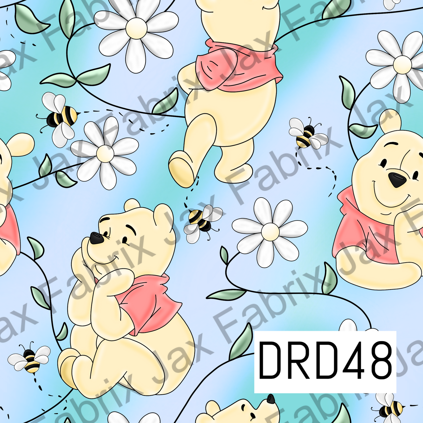 Bear Vines Blue Ombre DRD48