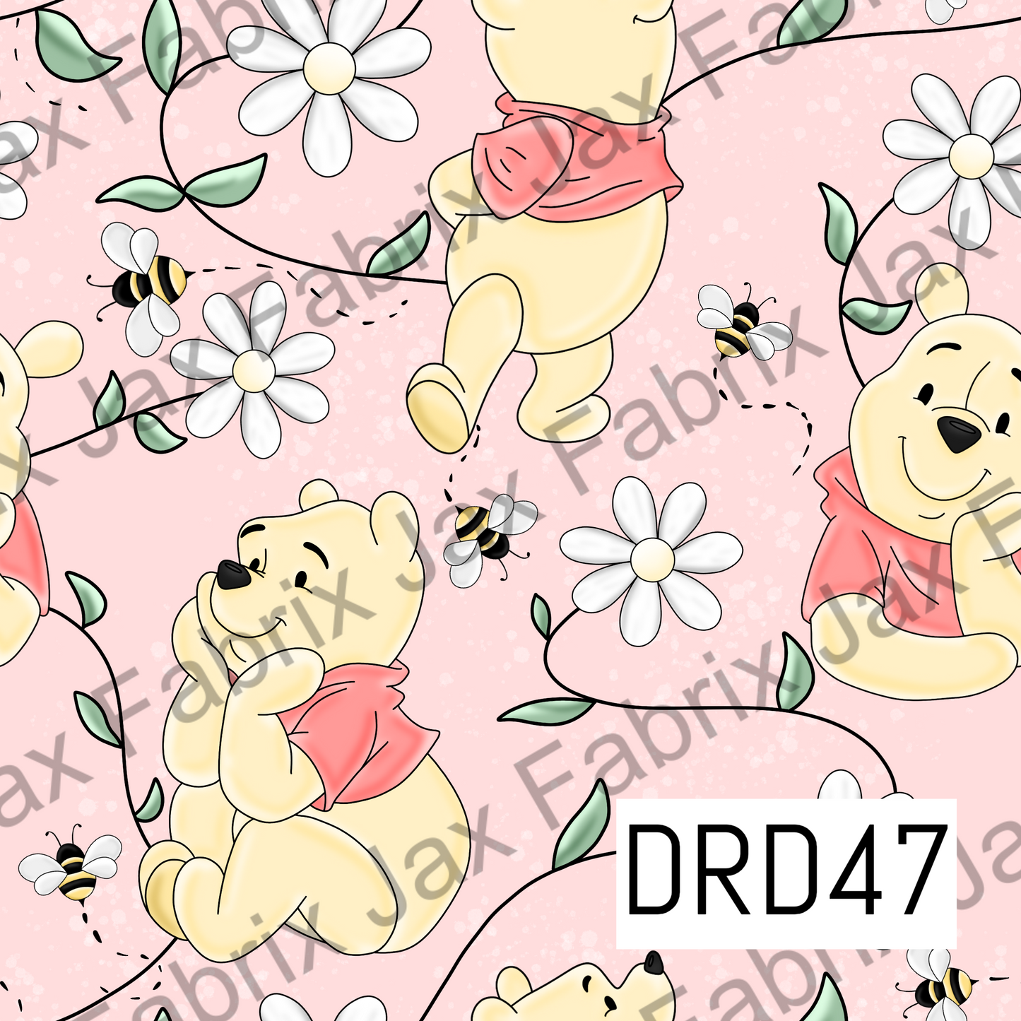 Bear Vines Pink DRD47