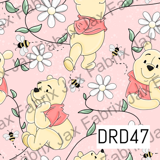 Bear Vines Pink DRD47