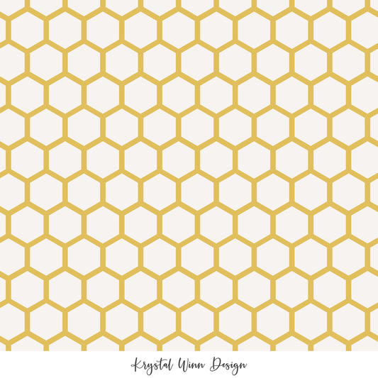 Bee Mine Honeycomb Yellow KW308