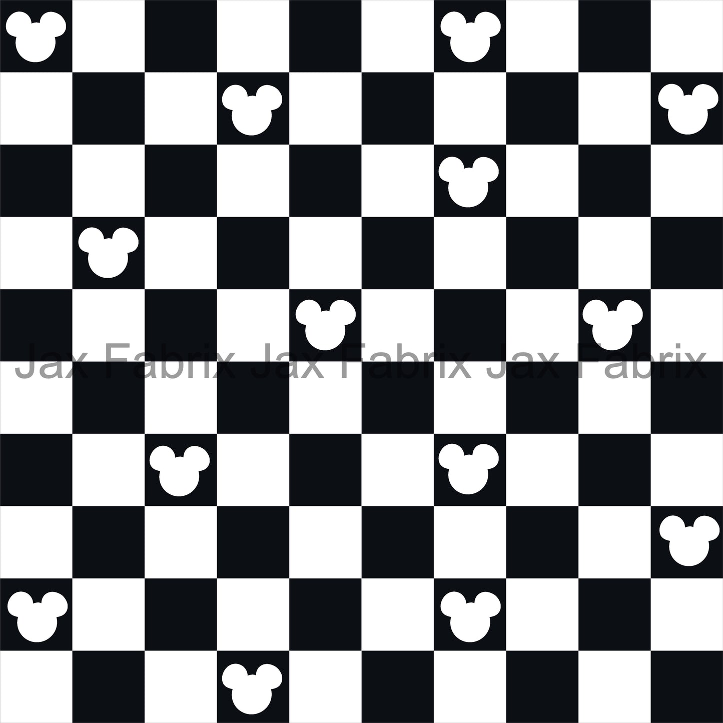 Black White Checker Mouse LD29