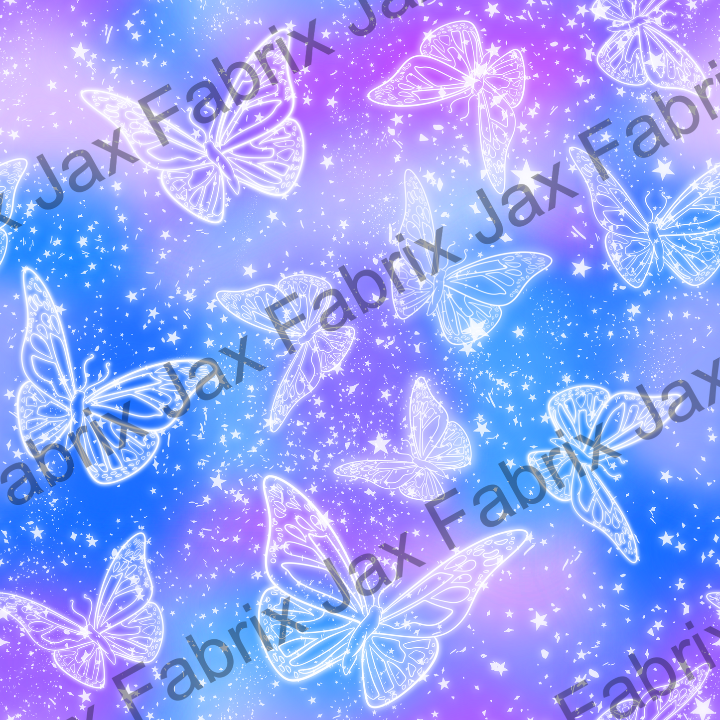 Blue Purple Glow Butterflies ZR201